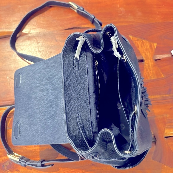 Tory Burch Thea Mini Backpack  Navy Blue